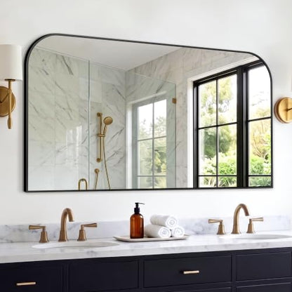 Bathroom Black Vanity Mirror for Over Sink, 30" x 55"