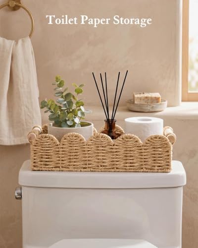 Toilet Paper Storage Basket for Toilet Tank, Bathroom Organizer