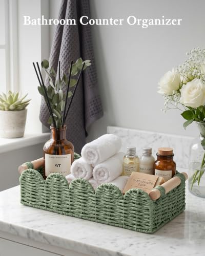 Toilet Paper Storage Basket for Toilet Tank, Bathroom Organizer