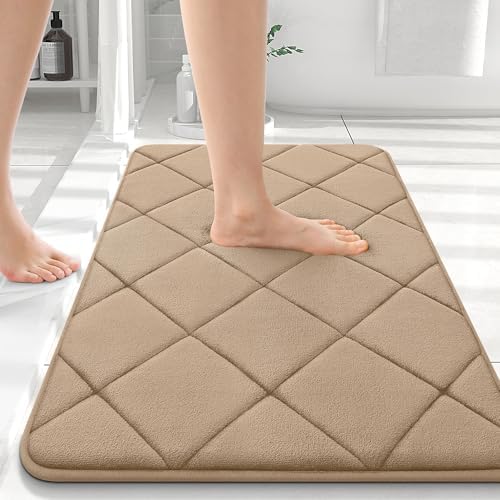 OLANLY Memory Foam Bath Mat 36x24, Ultra Soft and Absorbent Bathroom Rugs