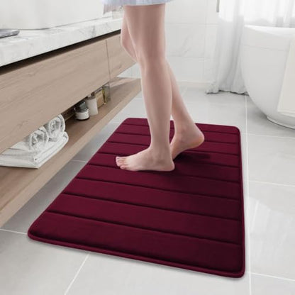 Buganda Memory Foam Bath Mat 35 x 24, Ultra Soft Absorbent Bathroom Rugs