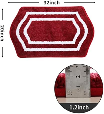 COSY HOMEER Non-Slip Bath Mat Extra Thick Absorbent Plush Washable
