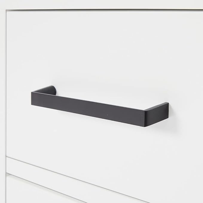 ARIEL Hepburn 48-inch Bathroom Vanity Base Cabinet,Solid Wood, 2 Soft Closing Doors, 9 Dovetail Drawers, White