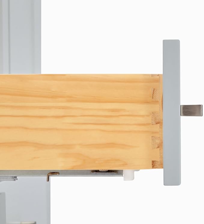 ARIEL Cambridge 60-inch Bathroom Vanity with Sink,Solid Wood, 2-inch Italian Carrara Marble Countertop, Double Rectangular Porcelain Sink, 4 Soft Closing Doors, 6 Dovetail Drawers, Grey
