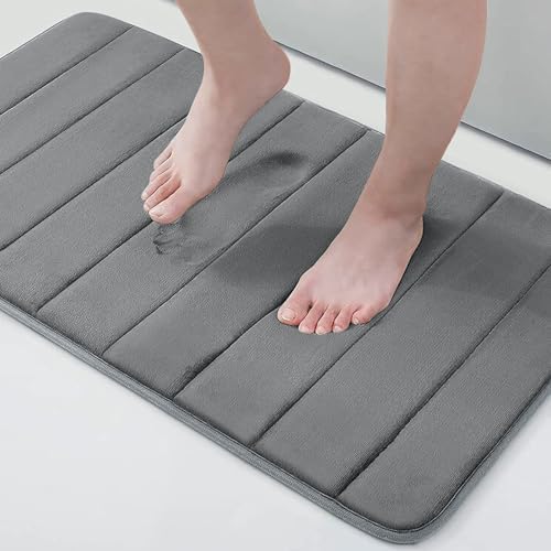 Buganda Memory Foam Bath Mat 34 x 20, Ultra Soft Absorbent Bathroom Rugs