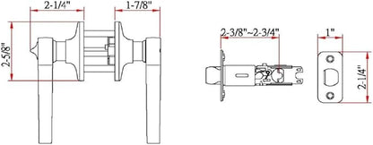 Design House Scroll Privacy Bedroom and Bathroom Door Lever, Polished Brass, 4.63 in x 1.88 in x 2.625 in, 783043