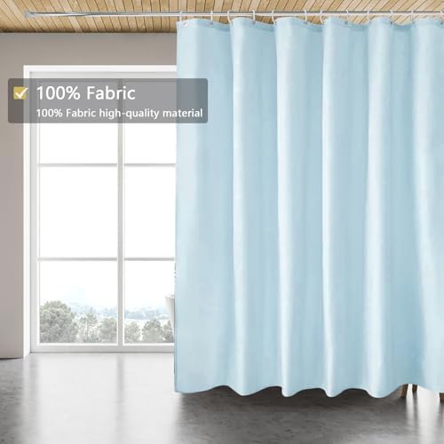 LLSCL Fabric Shower Curtain Liner with Magnets, Waterproof Hotel Quality, 72 x 72 Machine Washable