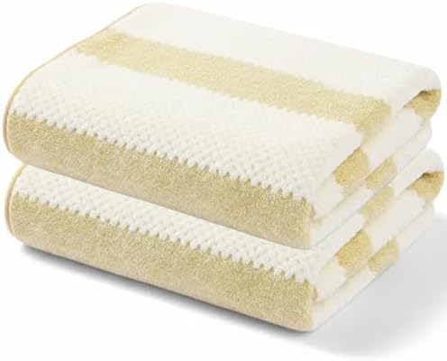 2-Pack Microfiber Bath Towels (27x54 Inches) - Ultra Soft & Quick Dry, 3X Absorbency, Lightweight for Gym, Yoga, Travel & Spa - Perfect for Home, Fitness & Post-Workout