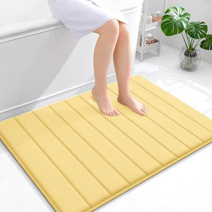 OLANLY Memory Foam Large Bath Mat 40x32, Super Soft Absorbent Bathroom Rugs
