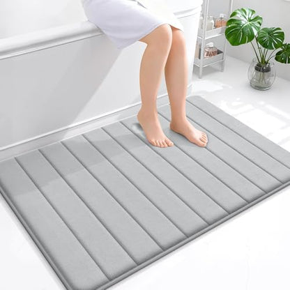 OLANLY Memory Foam Large Bath Mat 44x32, Super Soft Absorbent Bathroom Rugs