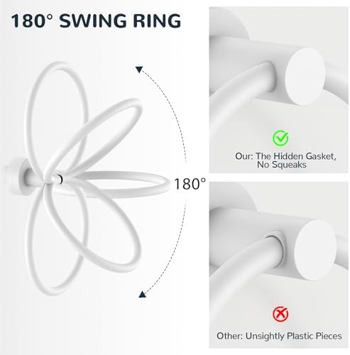 FORIOUS Toilet Paper Holder and Towel Ring Set, Bathroom Accessories Set