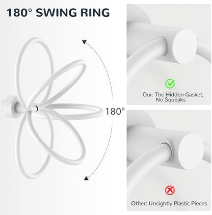 FORIOUS Toilet Paper Holder and Towel Ring Set, Bathroom Accessories Set