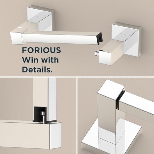 FORIOUS Toilet Paper Holder and Towel Ring Set, Bathroom Accessories Set