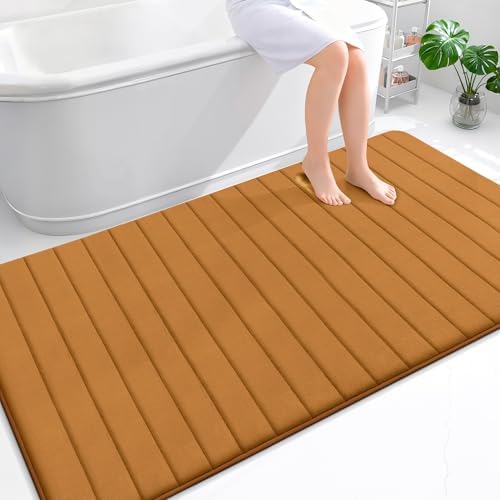 OLANLY Memory Foam Large Bath Mat 70x46, Super Soft Absorbent Bathroom Rugs