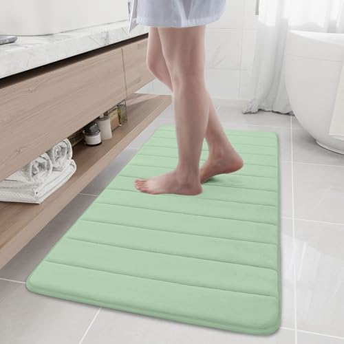 Buganda Memory Foam Bath Mat 47 x 20, Ultra Soft Absorbent Bathroom Rugs
