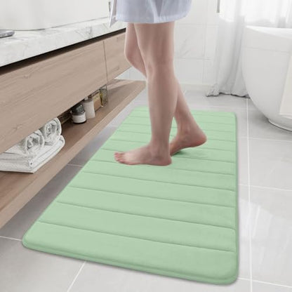 Buganda Memory Foam Bath Mat 47 x 20, Ultra Soft Absorbent Bathroom Rugs