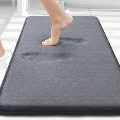Smiry Memory Foam Bath Mat 30x20, Extra Soft and Absorbent Bathroom Rugs