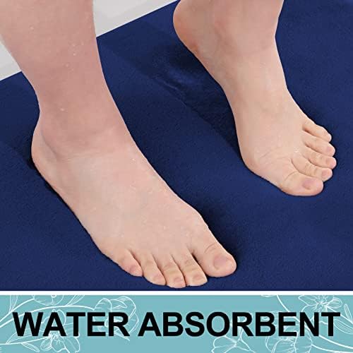 Smiry Memory Foam Bath Mat 47x20, Extra Soft and Absorbent Bathroom Rugs