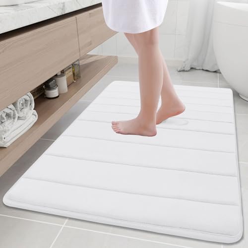 Buganda Memory Foam Bath Mat 40 x 32, Ultra Soft Absorbent Bathroom Rugs