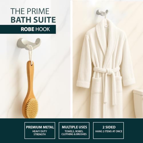 Mega Handles Bathroom Accessory Set Satin Nickel - 4-Piece, Towel Bar Set