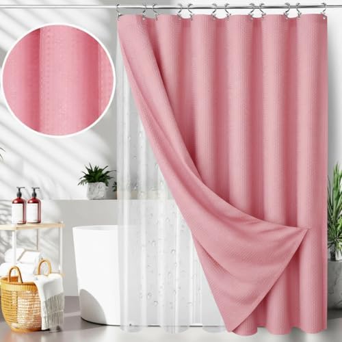 23 PCS Pink Bathroom Accessories Set丨Shower Curtain Bathroom Accessory