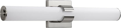 Brushed Nickel Vanity Lights for Bathroom - 22 Inch Bathroom Light Fixtures Over Mirror with Acrylic Shade, 18W LED Modern Vanity Lighting Fixtures Wall Sconce 3000K