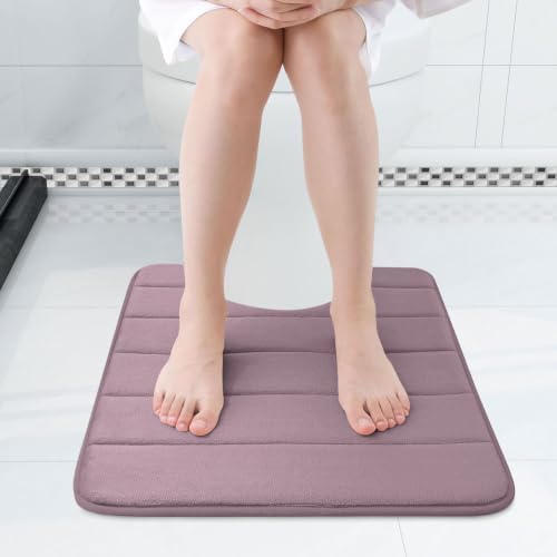 Buganda Memory Foam U-Shaped Toilet Rugs 24 x 20, Absorbent Bathroom mat