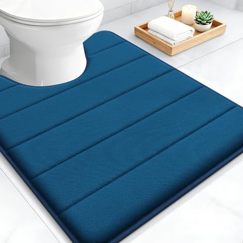 OLANLY Memory Foam Toilet Rugs U Shaped 24x20, Super Soft and Absorbent