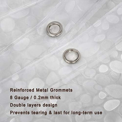 Bostofy Extra Long Shower Curtain Liner, Heavyweight Liner with Magnets and Rust-Proof Metal Grommets, Waterproof Shower Liner for Bathroom, 72' W x 78' H