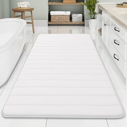 Buganda Memory Foam Bath Mat 70 x 34, Ultra Soft Absorbent Bathroom Rugs
