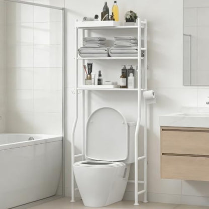 Livilord 3-Tier Over Toilet Storage, Anti-Tip, White