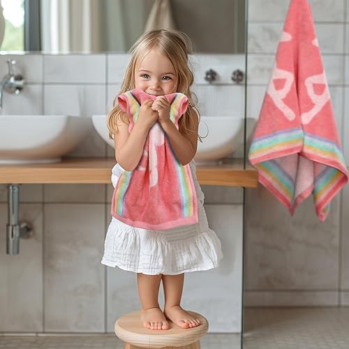 ORIGINAL KIDS 6 Piece Towel Set - 100% Cotton Jacquard Bathroom Towel Set