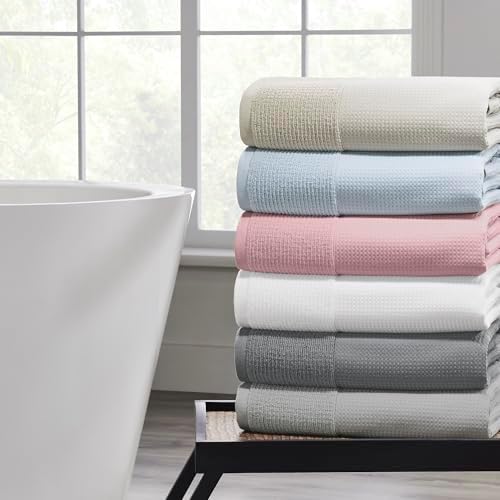 Modern Threads Waffle-Rib 6-Piece Towel Set – Premium Cotton Bath Towels, Ultra-Absorbent & Soft, Elegant Waffle Texture for Bathroom & Spa, Air