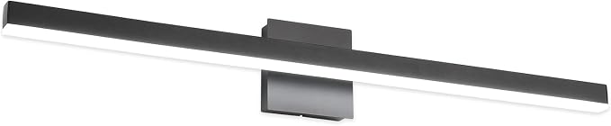 Joossnwell 35.4 inch Black Vanity Light Fixtures Industrial Bathroom Lighting Aluminum LED Sconce Lights for Over Mirror 22W 6000K