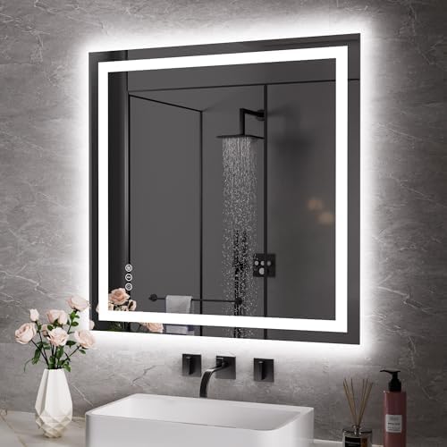 JISOSO LED Bathroom Mirror, Bathroom Vanity Mirror,36"x36"