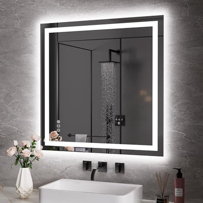 JISOSO LED Bathroom Mirror, Bathroom Vanity Mirror,36"x36"
