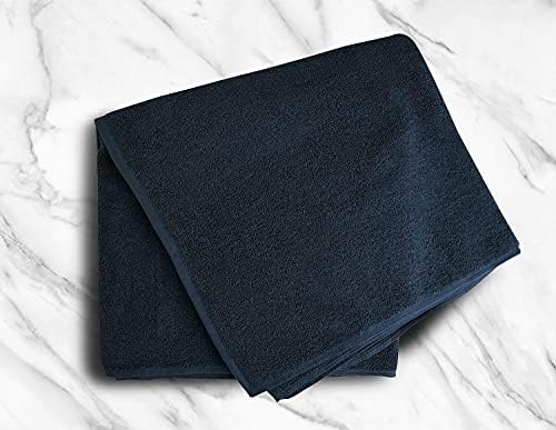 BIOLINEN Black Bath Towels 30x60, 100% Cotton Large Bath Sheet, Soft Absorbent Quick Dry Oversized Towels for Bathroom Gym Spa Hotel Pool