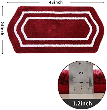 COSY HOMEER Non-Slip Bath Mat Extra Thick Absorbent Plush Washable