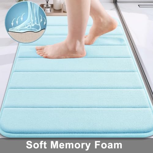 Buganda Memory Foam Bath Mat 34 x 20, Ultra Soft Absorbent Bathroom Rugs