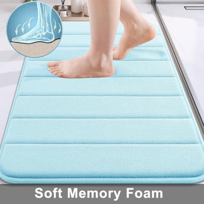 Buganda Memory Foam Bath Mat 34 x 20, Ultra Soft Absorbent Bathroom Rugs