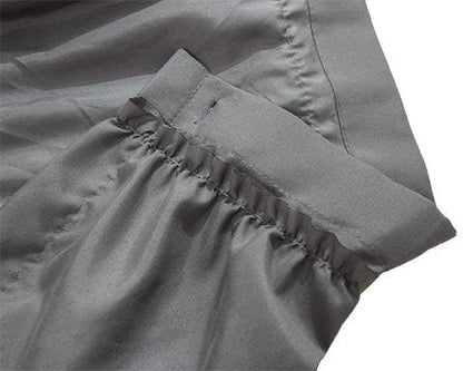 Gray Ruffle Shower Curtains For Bathroom, 36x72 Inch, Farmhouse Chic Look | Handcrafted Ruched Ruffles, 36 x 72 inch, Soft Brushed Microfiber, 12 Hooks Inclouded, Machine Washable, Boho Home Decorator