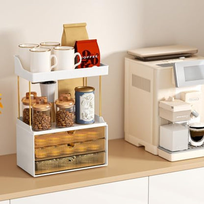 StorBin Arcylic 5-Tier Makeup & Skincare Organizer for Vanity, Bath, 2 Sets
