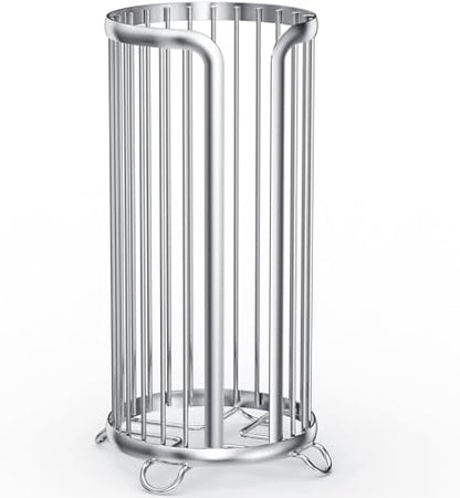 Toilet Paper Holder Stand, Freestanding Toilet Paper Storage,Silver