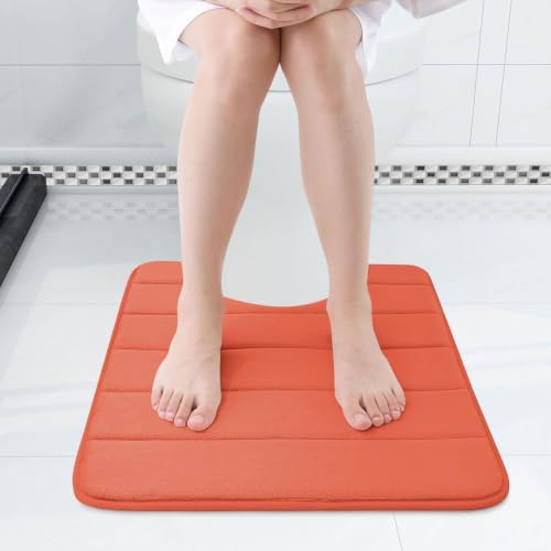 Buganda Memory Foam U-Shaped Toilet Rugs 24 x 20, Absorbent Bathroom mat
