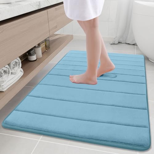 Buganda Memory Foam Bath Mat 40 x 32, Ultra Soft Absorbent Bathroom Rugs