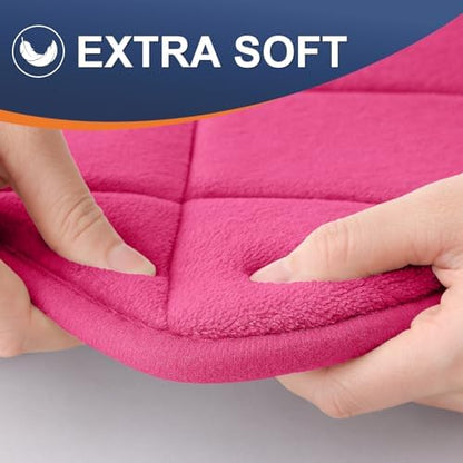 OLANLY Memory Foam Bath Mat 47x32, Ultra Soft and Absorbent Bathroom Rugs
