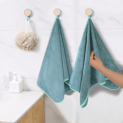 KinHwa Hand Towels for Bathroom, Microfiber Face Towels, 16x30 Inch, 4 Pack