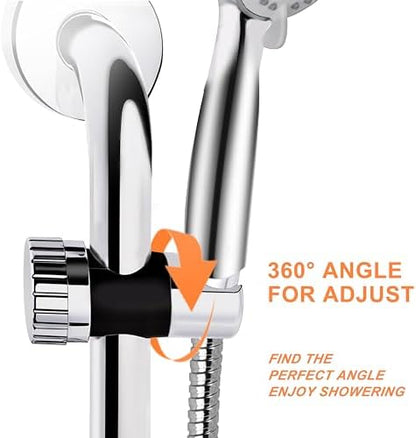 YOO.MEE ADA Grab Bar Hand Shower Bracket, ONLY FIT DIAMETER 1.25'' (32mm) Safety Grab Rail, Split-type design in 5 seconds Easy Installation