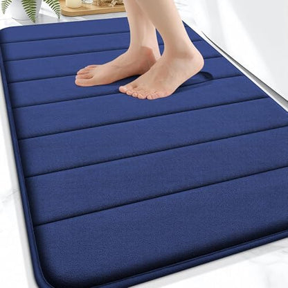 OLANLY Memory Foam Bath Mat 34x21, Super Soft and Absorbent Bathroom Rugs
