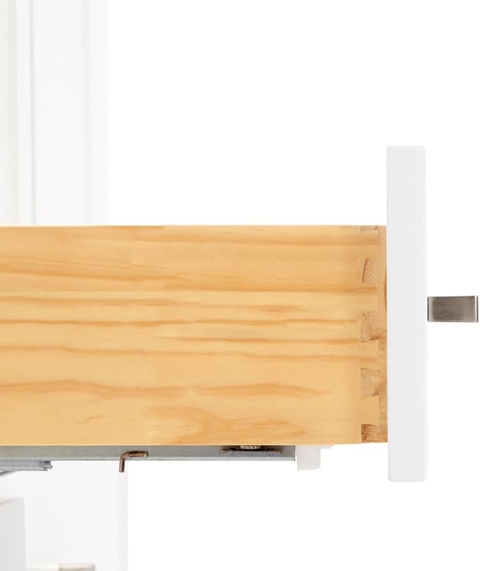 ARIEL Cambridge 60-inch Bathroom Vanity with Sink,Solid Wood, 0.75-inch Italian Carrara Marble Countertop, Double Rectangular Porcelain Sink, 4 Soft Closing Doors, 6 Dovetail Drawers, White